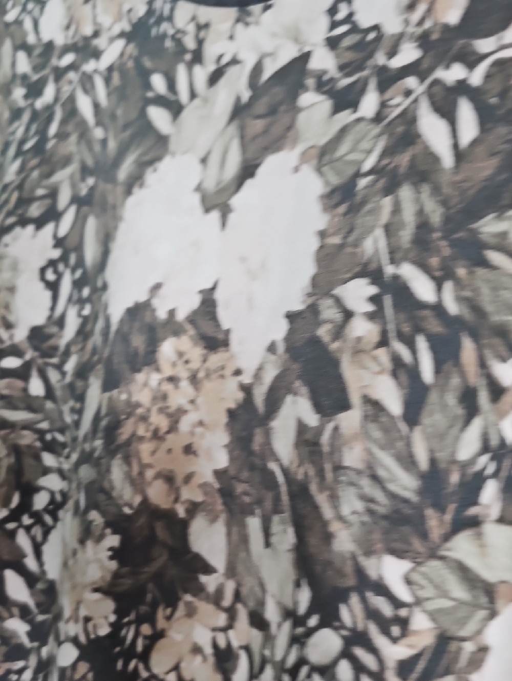 LuLaRoe Womens Floral Crewneck Shirt - Gray,peach Brown Green - Picture 3 of 6